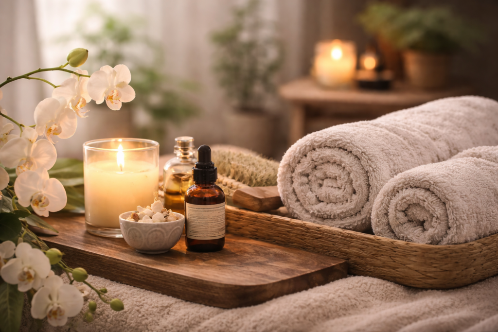 Relaxing wellness treatment room at Haven of Wholeness Oklahoma City